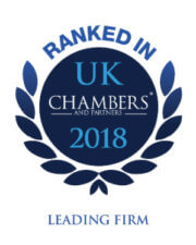Leading Firm as ranked in UK Chambers 2018